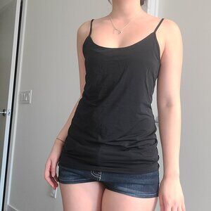 Jockey Black Nylon Athleisure Tank